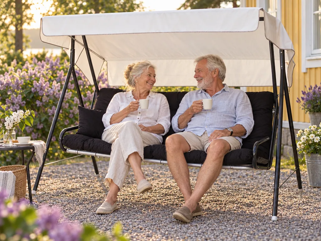 Användning hammock: Varax Suvi 3-sits 71B i vardagen