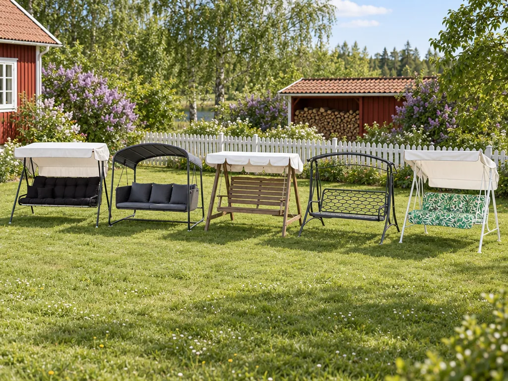 Olika sorters hammock: de fem testade modellerna sida vid sida