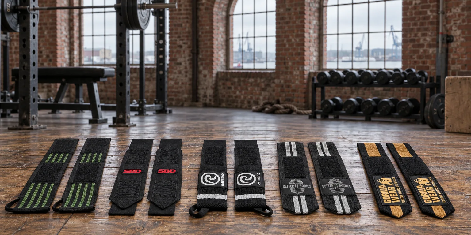 Testvinnarna från testet av handledslindor: Gasp Branch Wrist Wrap, SBD Wrist Wraps Stiff, Rehband X-RX Wrist Wraps, Better Bodies Elastic Wrist Wraps, Gorilla Wear Wrist Wraps Pro