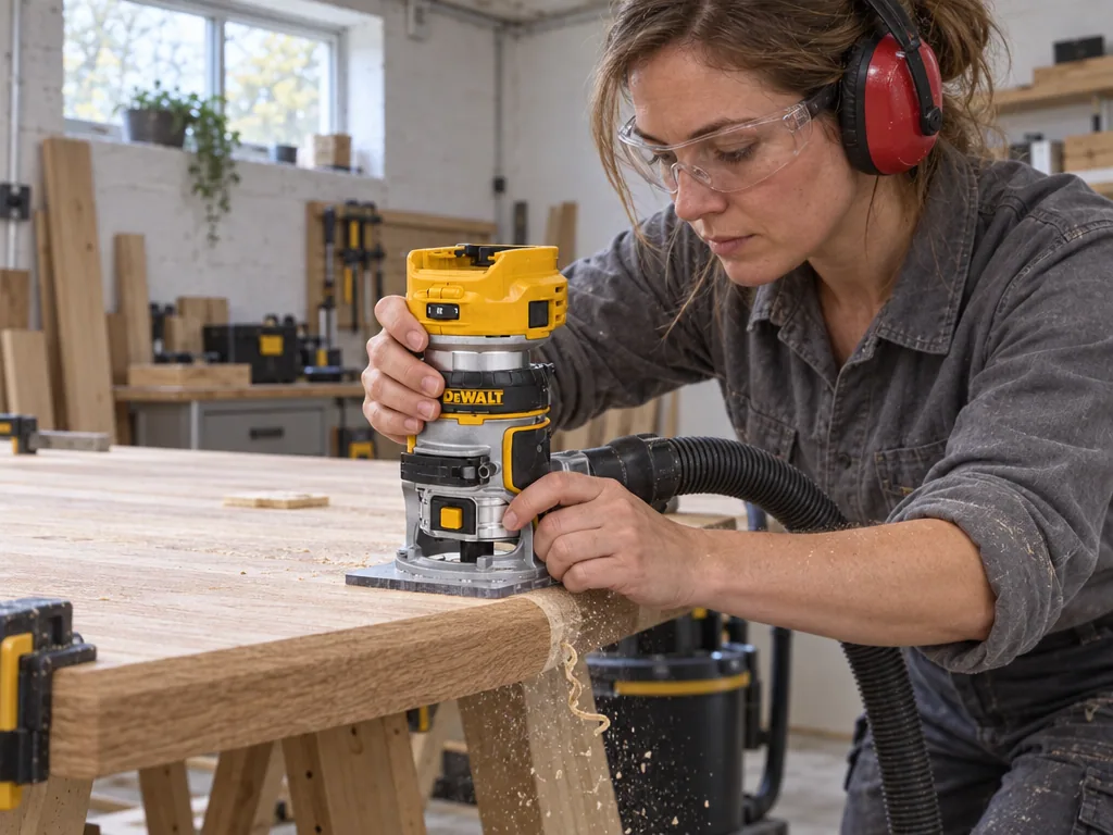 Användning handöverfräs: Dewalt DCW604NT-XJ Solo i vardagen