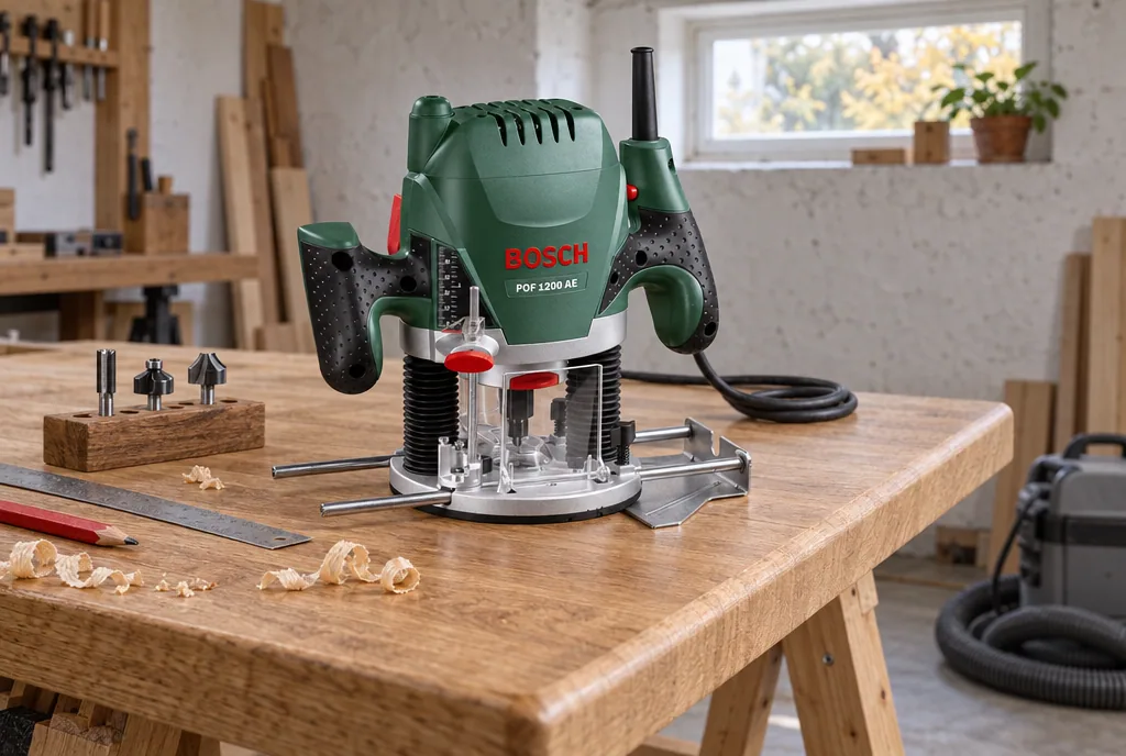 testx.se testar Bosch POF 1200 AE: bästa billiga i vardagsmiljö