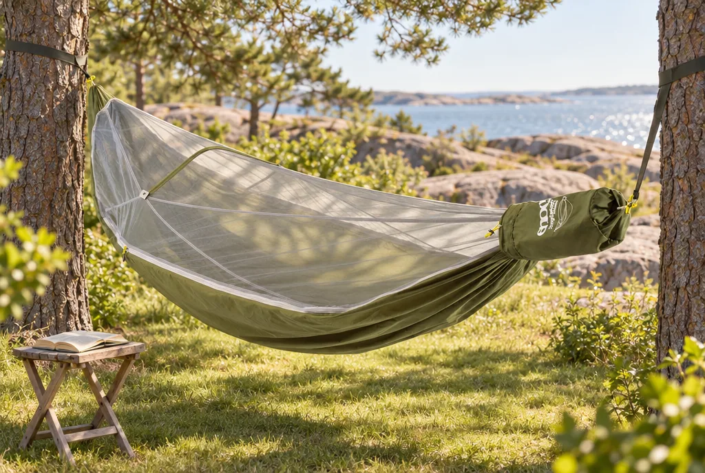 testx.se testar Eno JungleNest: bästa med myggnät i vardagsmiljö