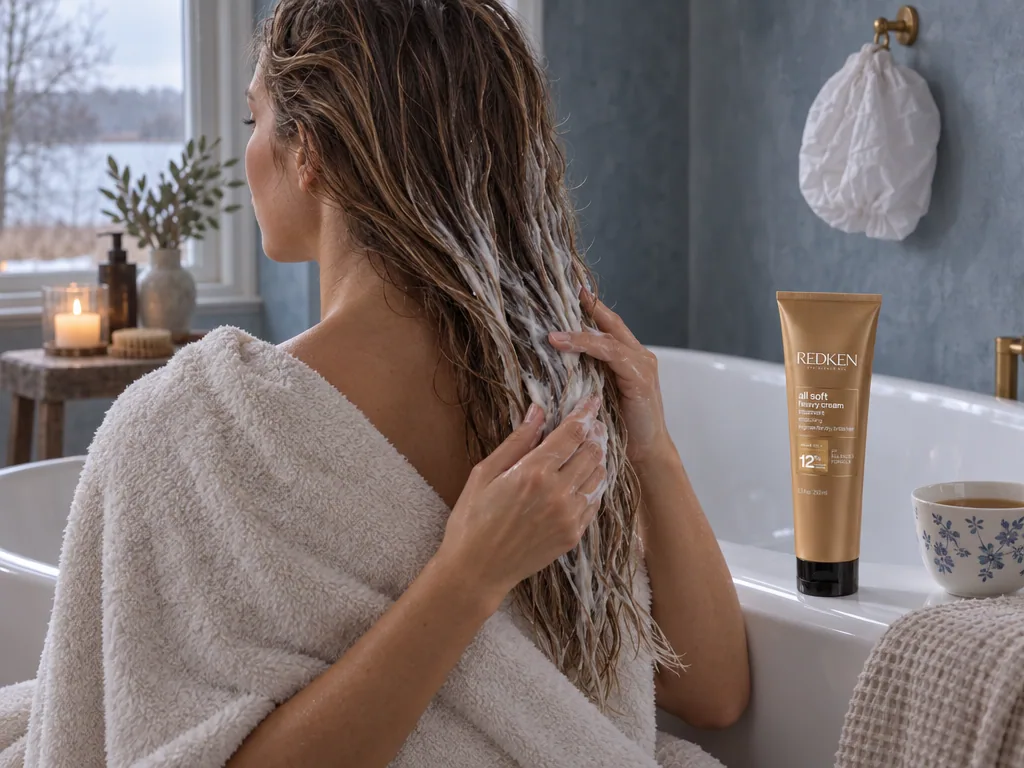 Användning hårinpackning: Redken All Soft Heavy Cream Mask 250 ml i vardagen