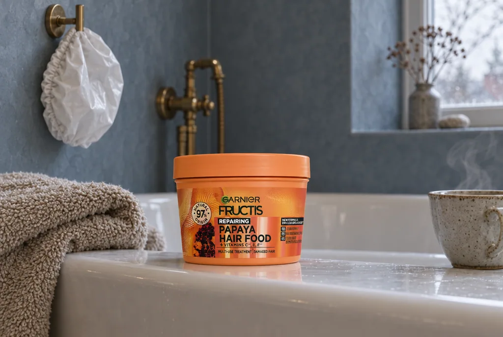 testx.se testar Garnier Fructis Hair Food Papaya Mask 400 ml: bästa billiga i vardagsmiljö