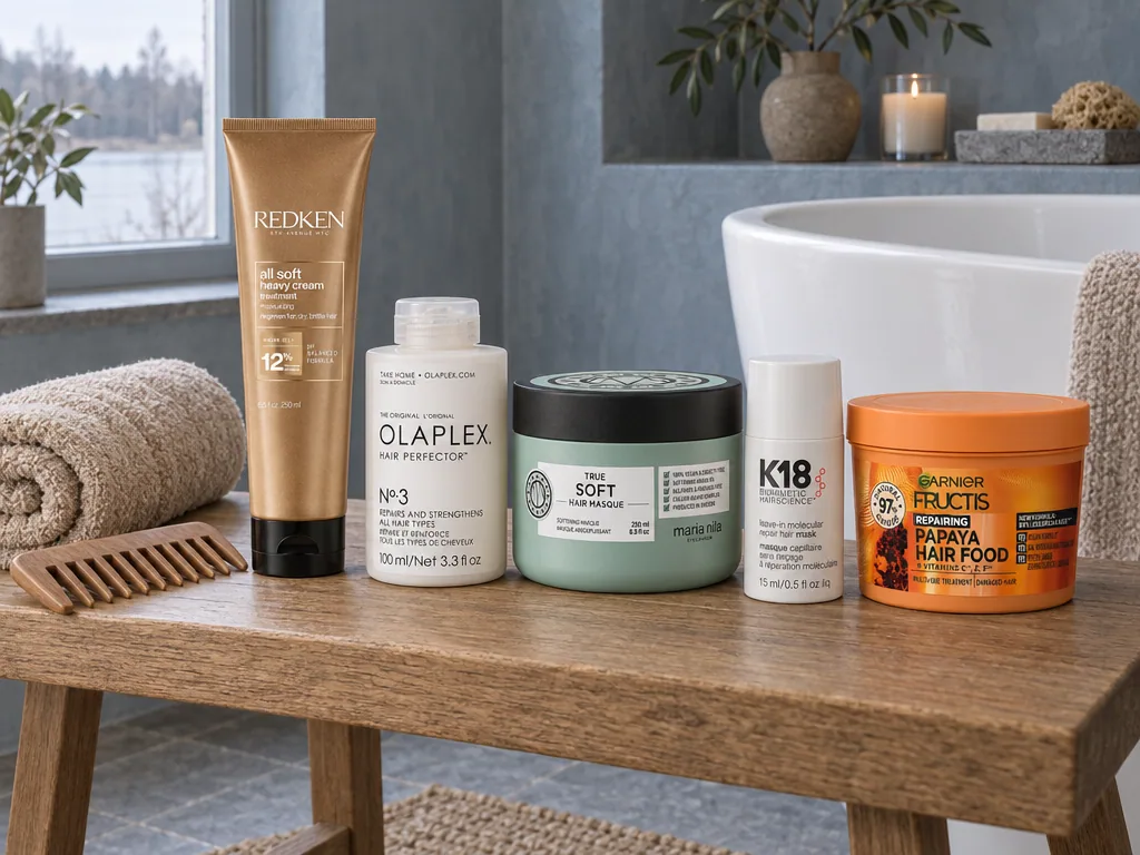 Olika sorters hårinpackning: de fem testade modellerna sida vid sida