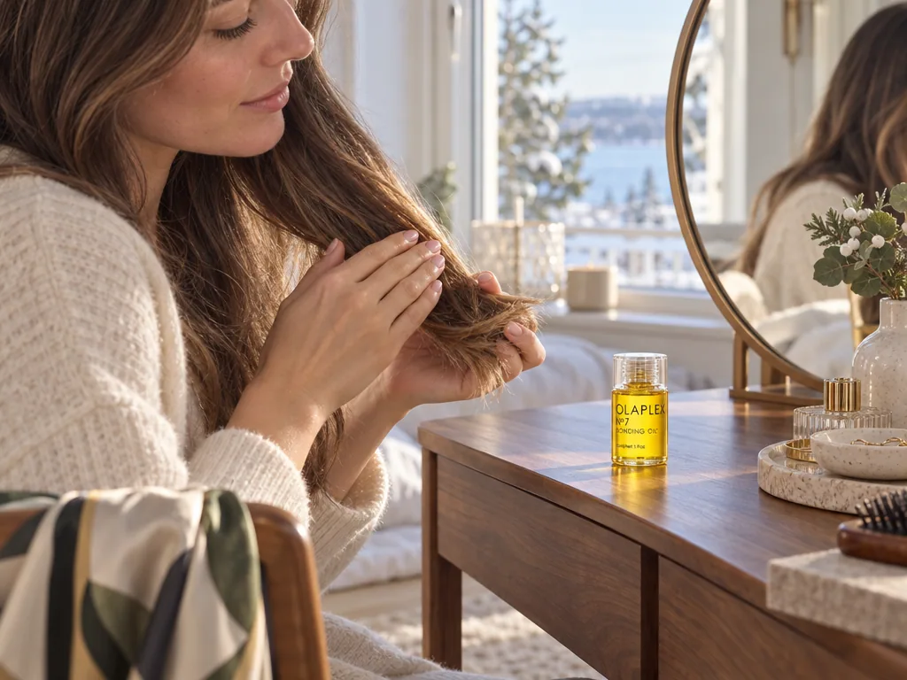 Användning hårolja: Olaplex No.7 Bonding Oil i vardagen
