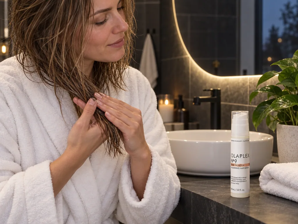 Användning hårserum: Olaplex No.9 Bond Protector i vardagen