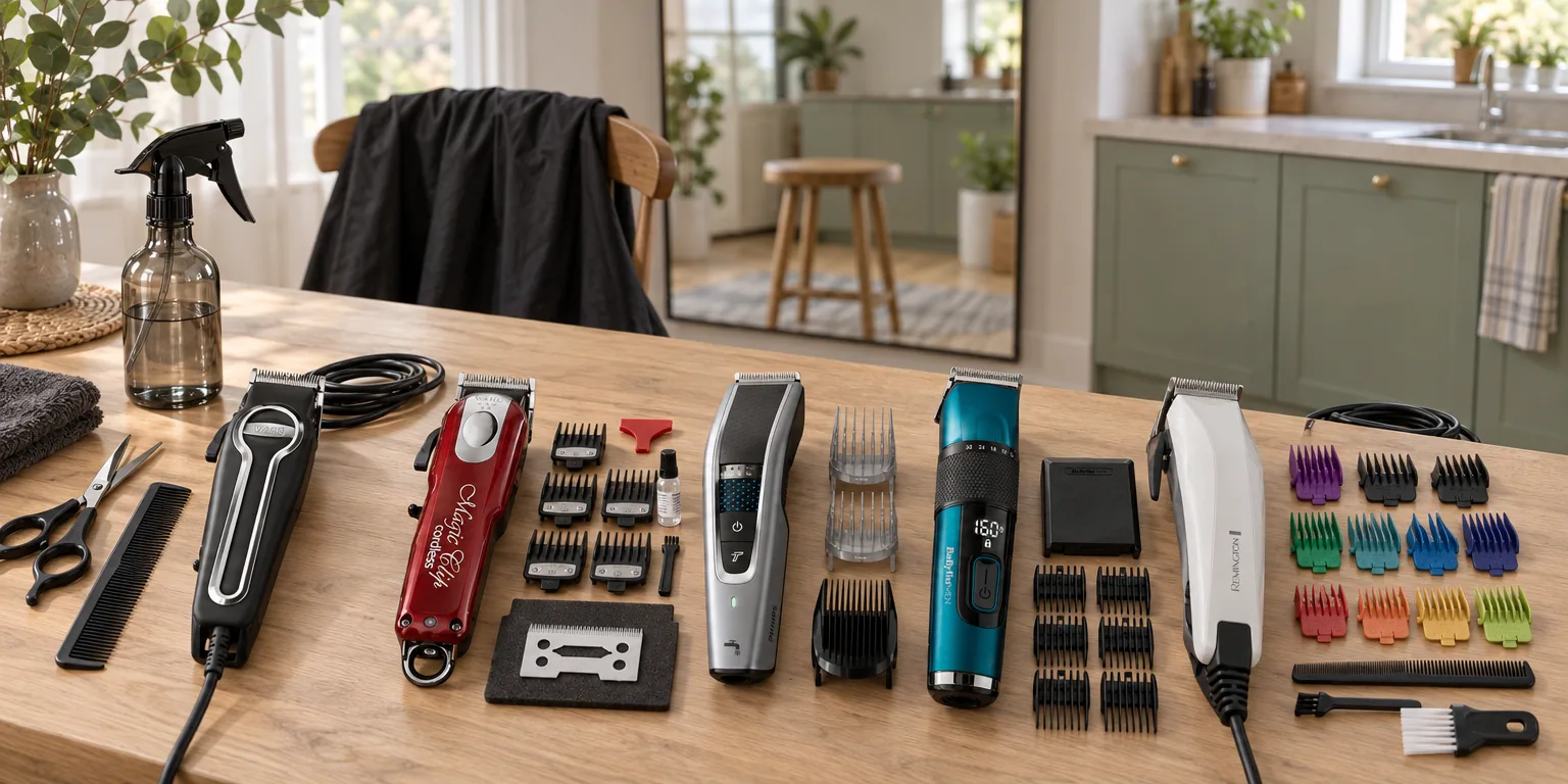 Testvinnarna från testet av hårtrimmer: Wahl Elite Pro 79602, Wahl 5-Star Cordless Magic Clip, Philips Series 5000 HC5630, BaByliss Japanese Steel E990E, Remington ColourCut HC5035