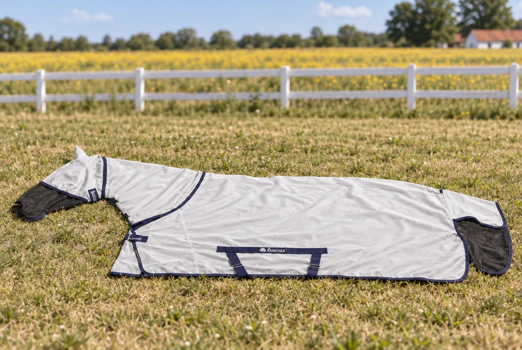 testx.se testar Bucas Freedom Fly Sheet Full Neck: bästa flugtäcke i vardagsmiljö