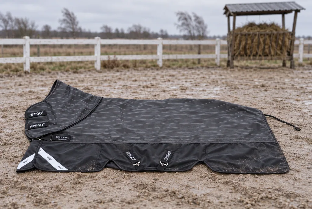 testx.se testar Horseware Amigo 1200D FieldSafe Reflectech Plus 100 g: hästtäcke bäst i test i vardagsmiljö