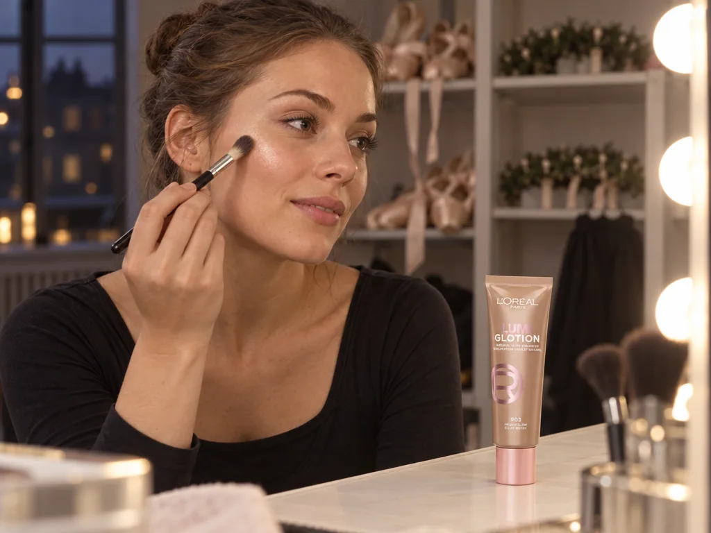 Användning highlighter: L'Oréal Paris Lumi Glotion 903 Medium Glow i vardagen