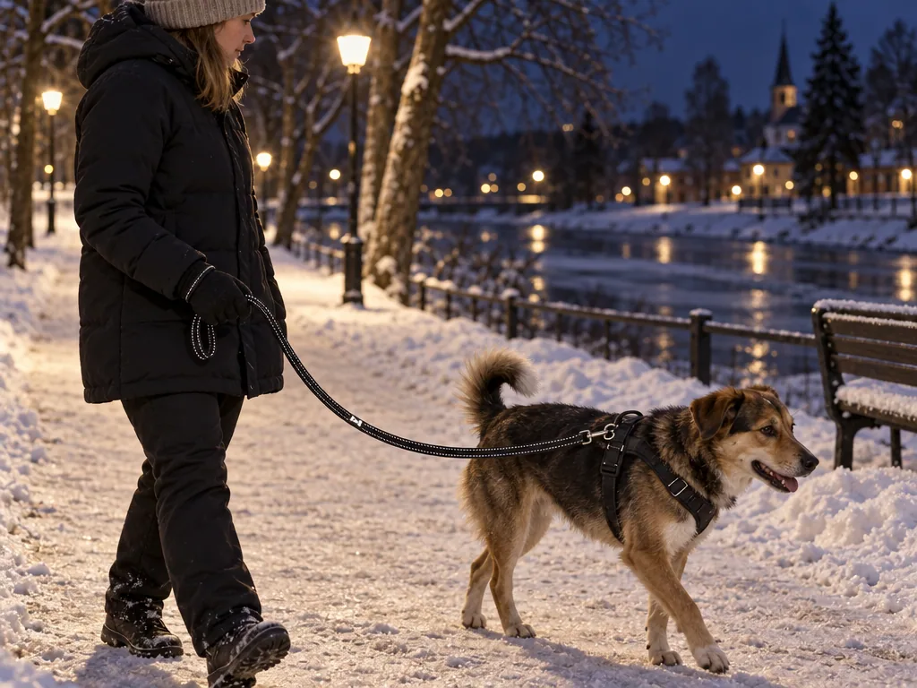 Användning hundkoppel: Hurtta Casual Reflective Leash ECO i vardagen