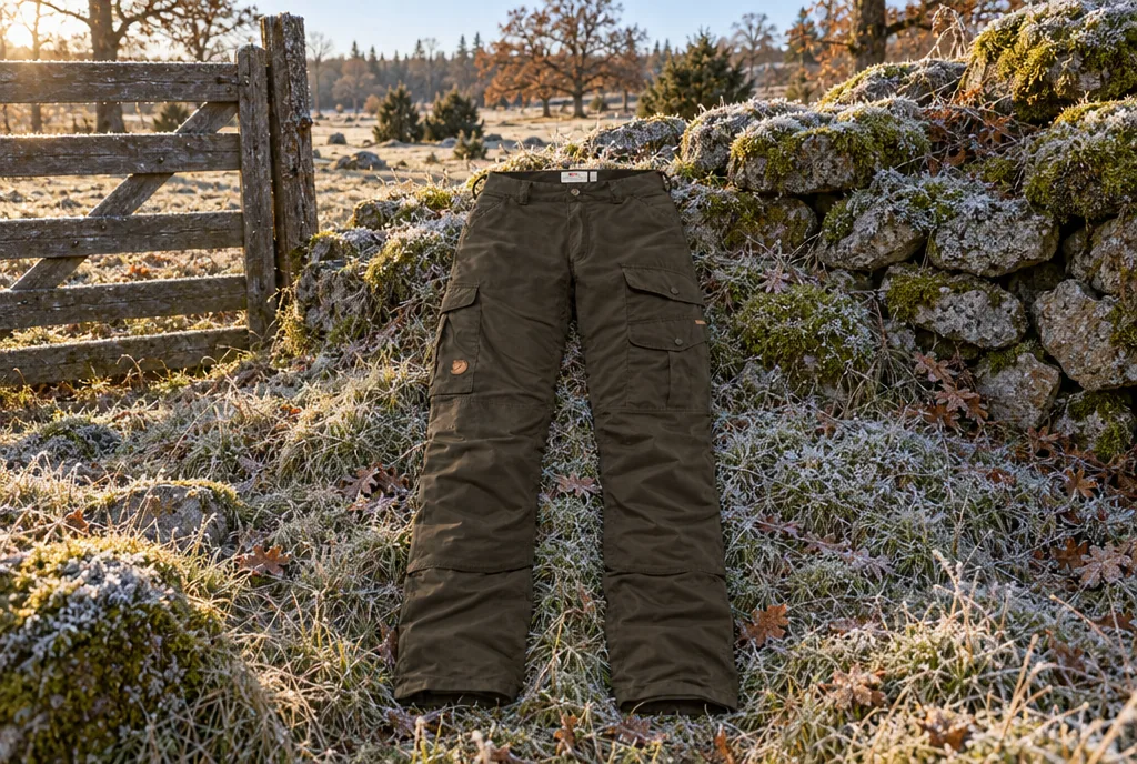 testx.se testar Fjällräven Barents Pro Hunting: jaktbyxa herr bäst i test i vardagsmiljö