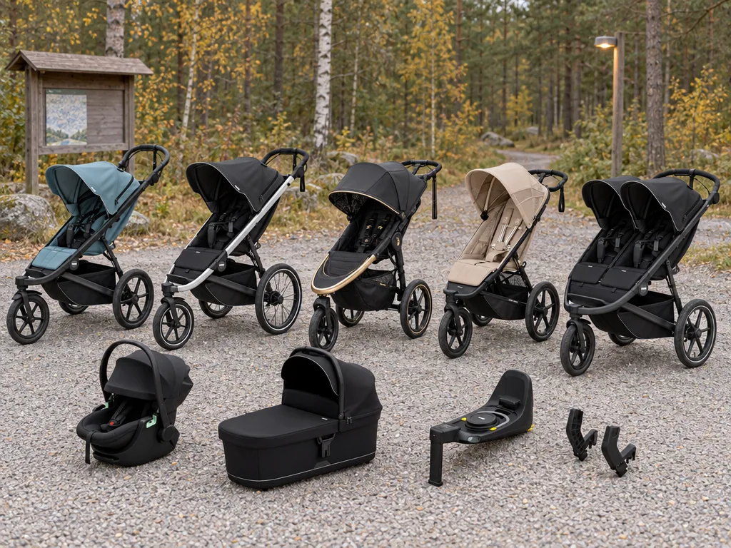 Olika sorters joggingvagn: de fem testade modellerna sida vid sida