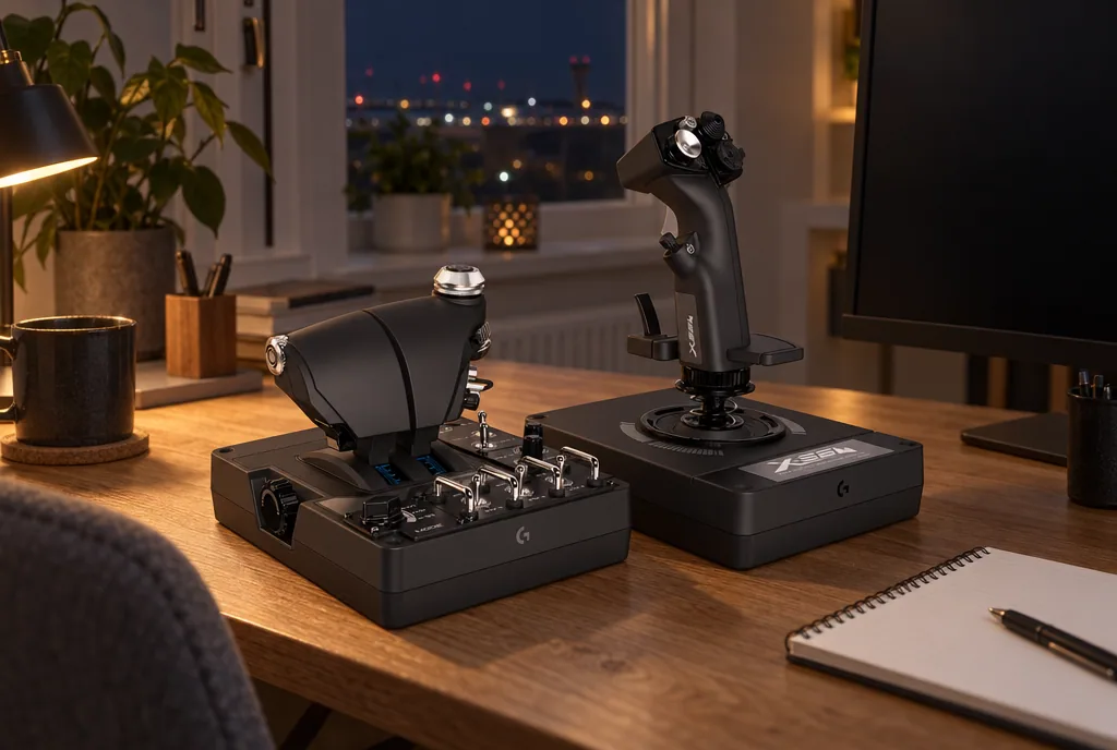 testx.se testar Logitech G X56 HOTAS: bästa för rymdsimulatorer i vardagsmiljö