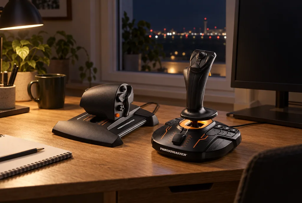 testx.se testar Thrustmaster T.16000M FCS HOTAS: joystick bäst i test i vardagsmiljö