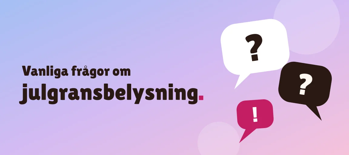 Vanliga frågor om julgransbelysning