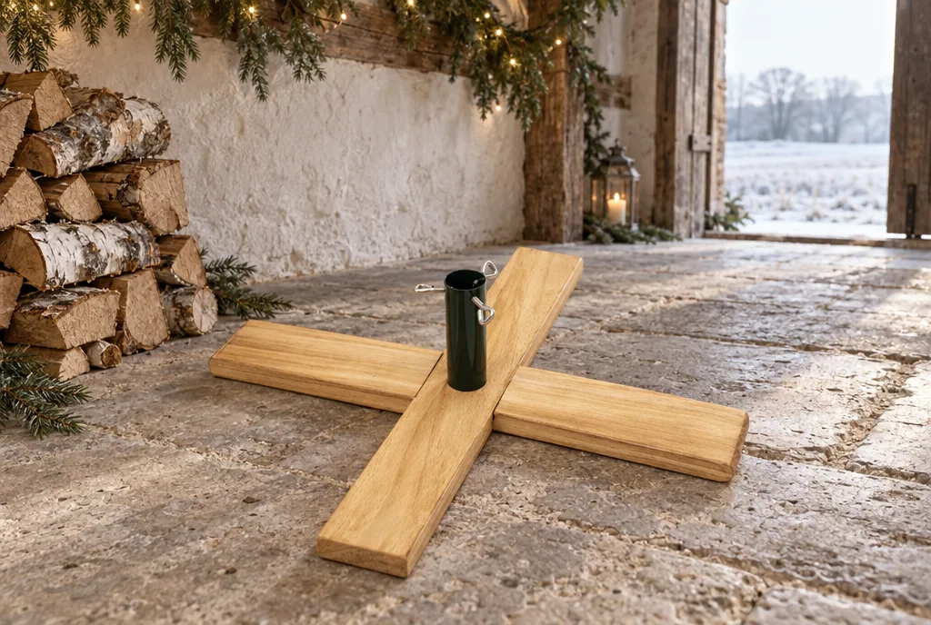 testx.se testar Nordic Winter julgransfot i furu: bästa för plastgran i vardagsmiljö
