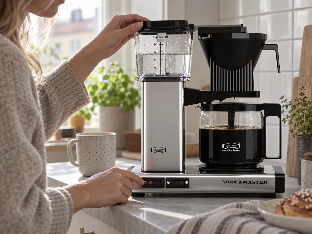 Användning kaffebryggare: Moccamaster Automatic Polished Silver i vardagen