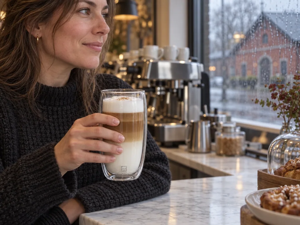 Användning kaffeglas: Zwilling Sorrento 35 cl 2-pack i vardagen