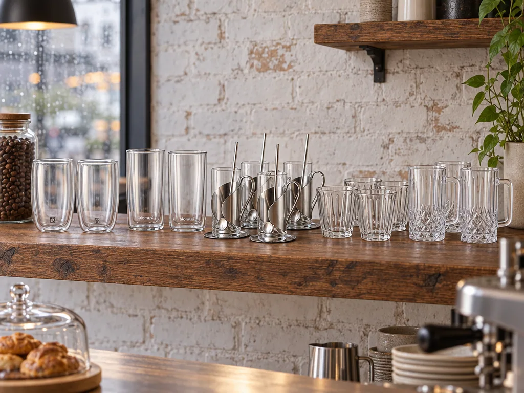 Olika sorters kaffeglas: de fem testade modellerna sida vid sida