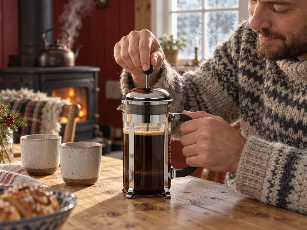 Användning kaffepress: Bodum Chambord 8 koppar i vardagen