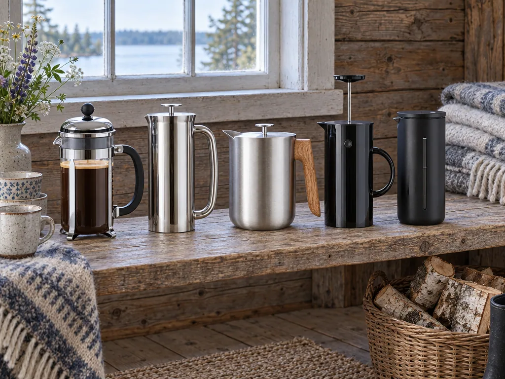 Olika sorters kaffepress: de fem testade modellerna sida vid sida
