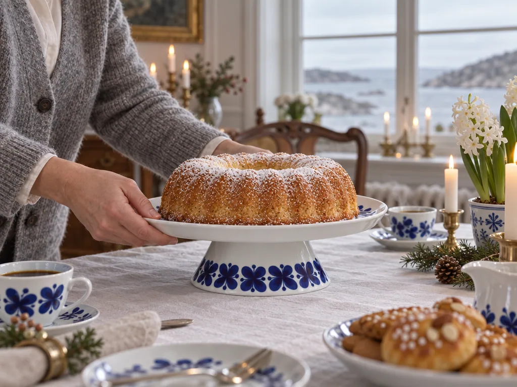 Användning kakfat: Rörstrand Mon Amie kakfat på fot i vardagen