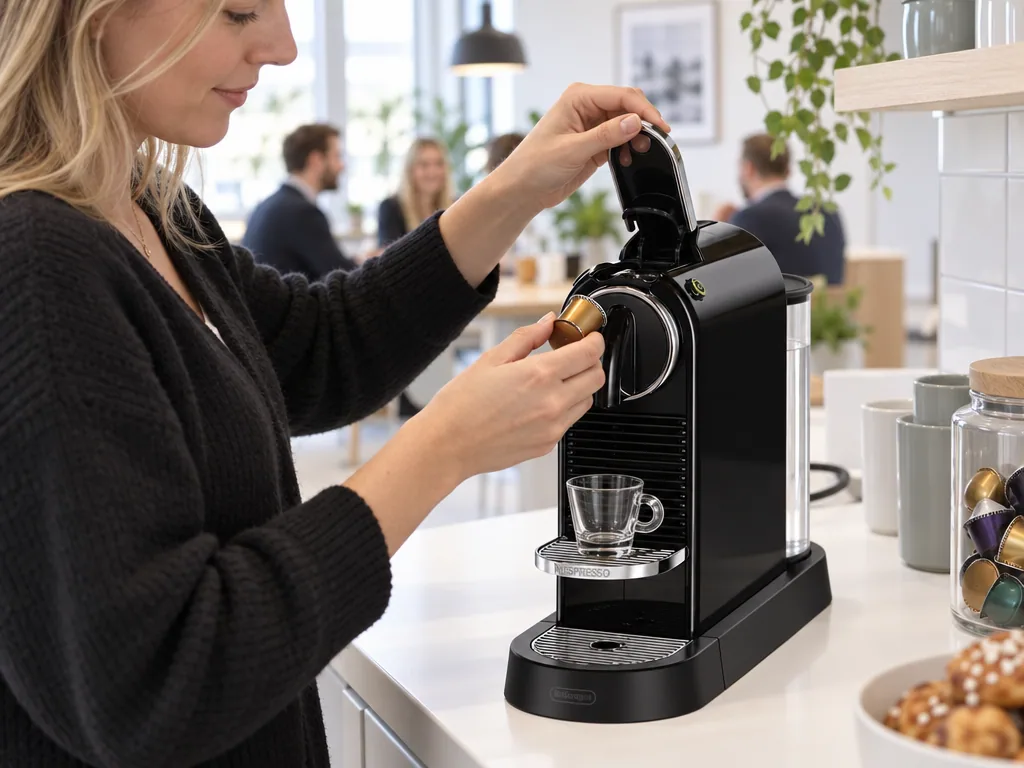 Användning kapselmaskin: De'Longhi Nespresso Citiz EN167.B i vardagen