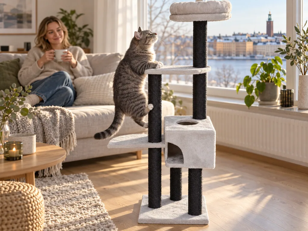 Användning klösträd: Trixie Nita 147 cm i vardagen