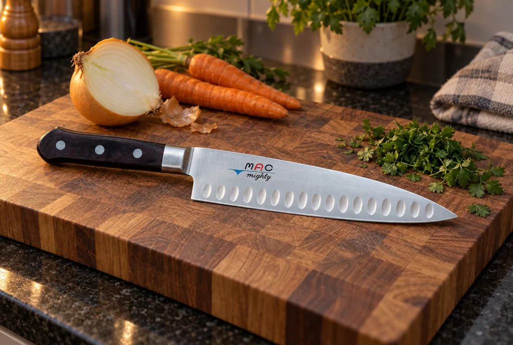 testx.se testar MAC Professional MTH-80: kockkniv bäst i test i vardagsmiljö