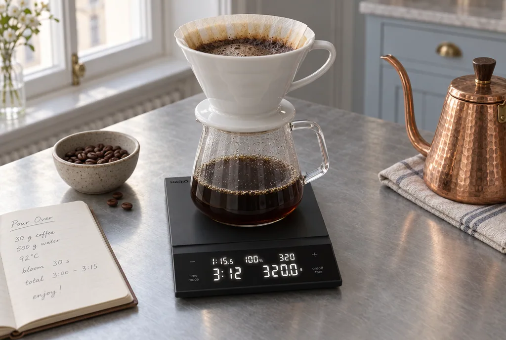 testx.se testar Hario Polaris Kaffevåg: bästa kaffevågen i vardagsmiljö