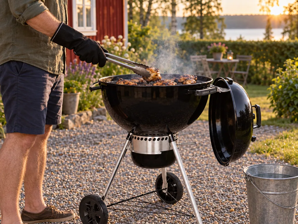 Användning kolgrill: Weber Master-Touch E-5750 GBS i vardagen