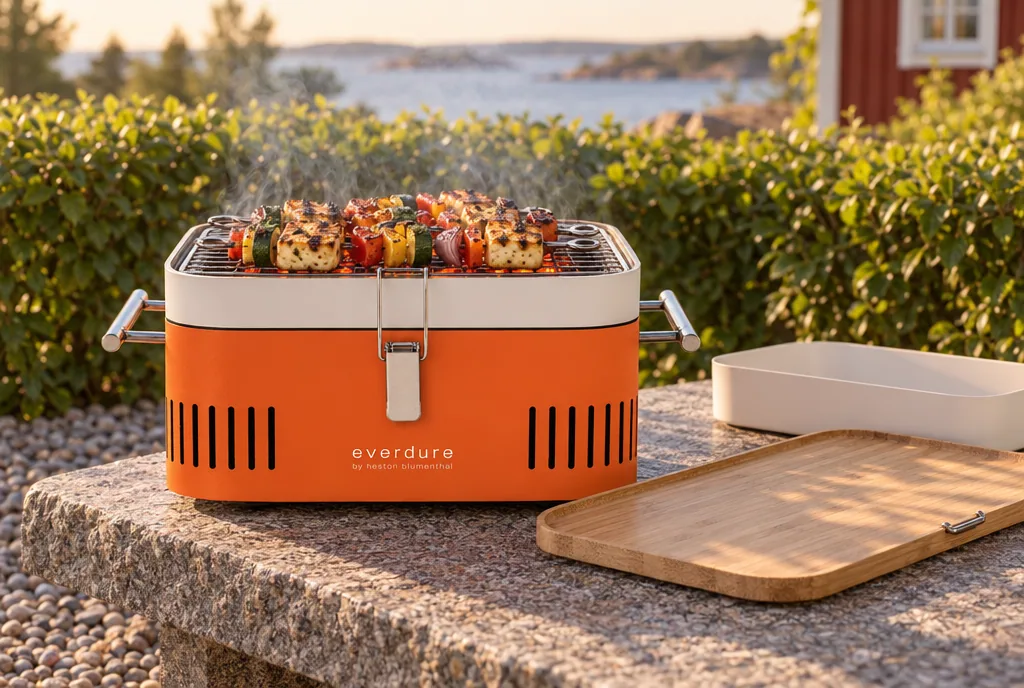 testx.se testar Everdure Cube: bästa portabla kolgrillen i vardagsmiljö