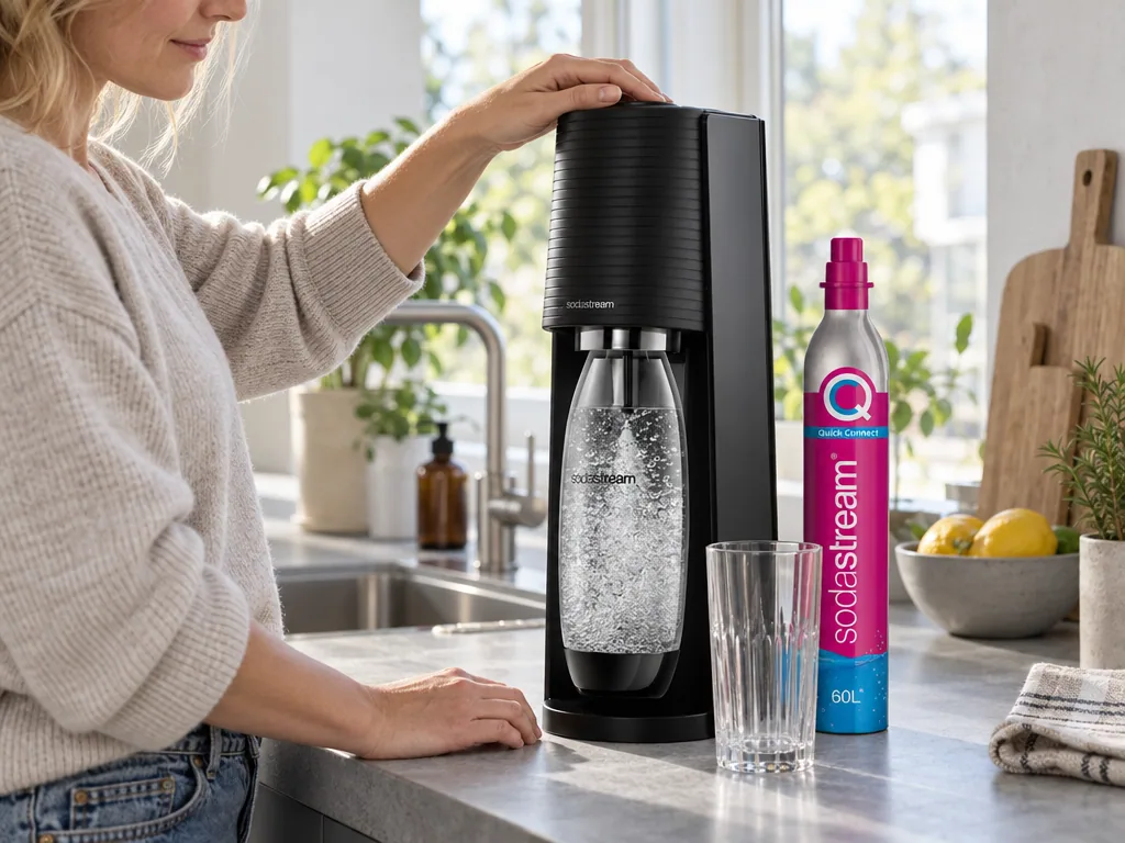 Användning kolsyremaskin: SodaStream Terra Black with Carbon Cylinder i vardagen