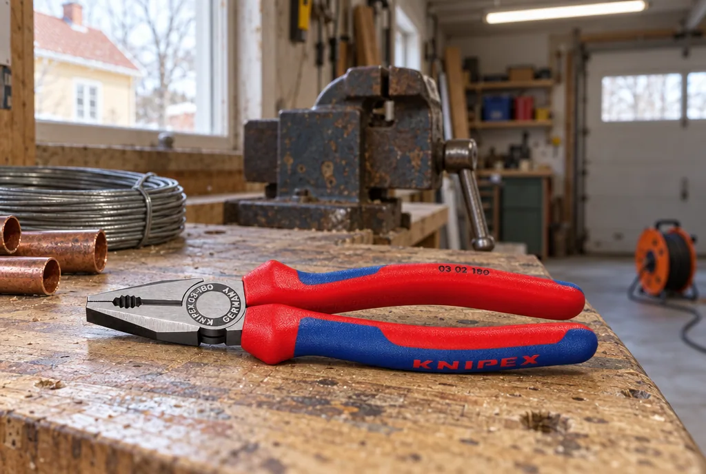 testx.se testar Knipex 03 02 180: kombinationstång bäst i test i vardagsmiljö