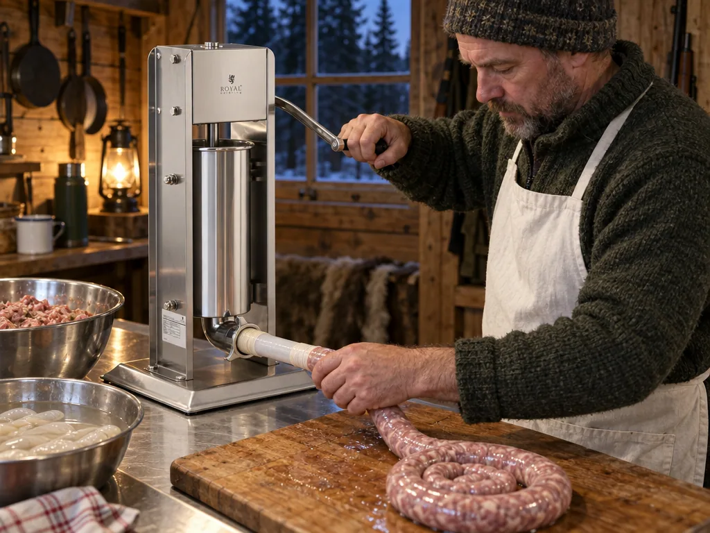 Användning korvstoppare: Royal Catering RCWV-5L i vardagen