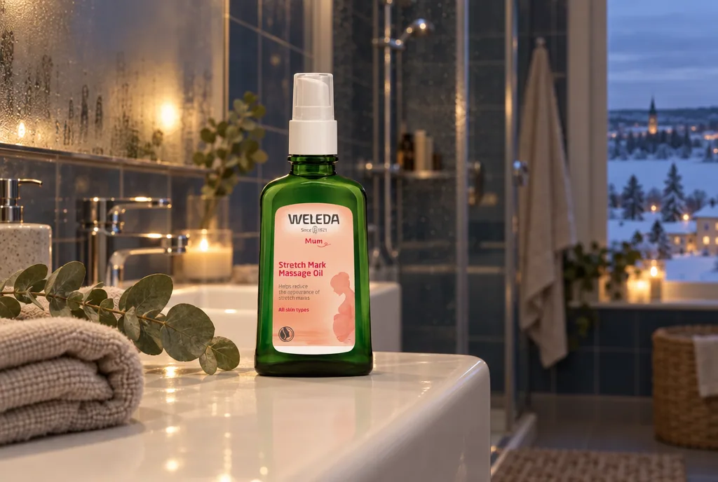 testx.se testar Weleda Stretch Mark Massage Oil: bästa för gravidmagen i vardagsmiljö