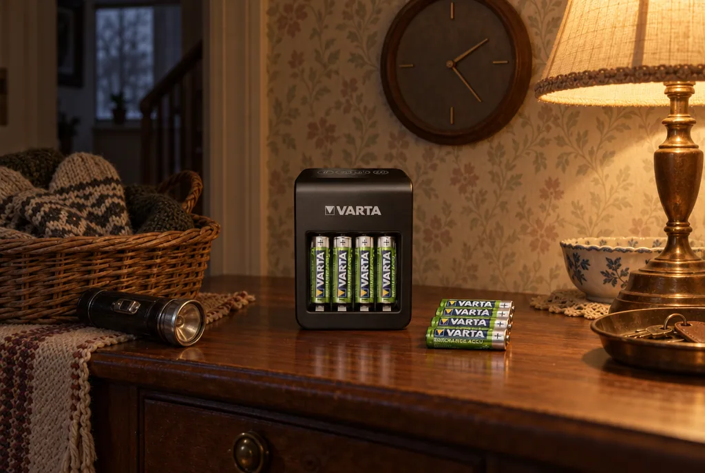 testx.se testar Varta LCD Plug Charger+ med 4 × AA: bästa startpaket med laddare i vardagsmiljö