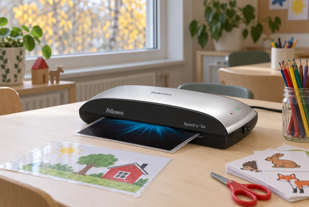 testx.se testar Fellowes Spectra A4: lamineringsmaskin bäst i test i vardagsmiljö