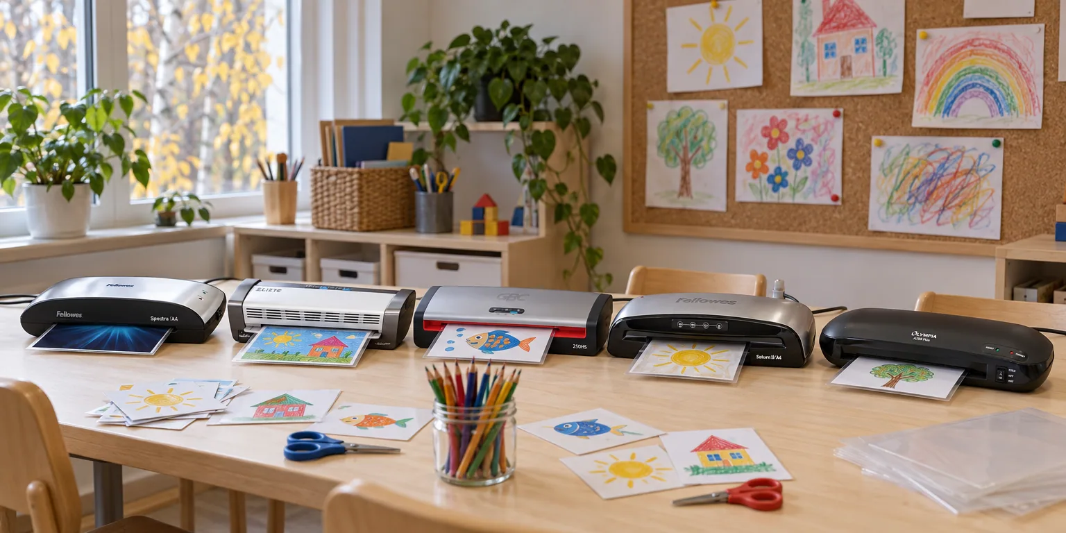 Testvinnarna från testet av lamineringsmaskin: Fellowes Spectra A4, Leitz iLAM Office Pro A3, GBC 250HS Office A3, Fellowes Saturn 3i A4, Olympia A 230 Plus A4