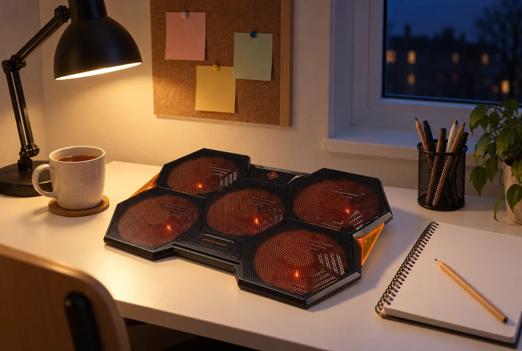 testx.se testar Deltaco GAM-072: laptopkylare bäst i test i vardagsmiljö