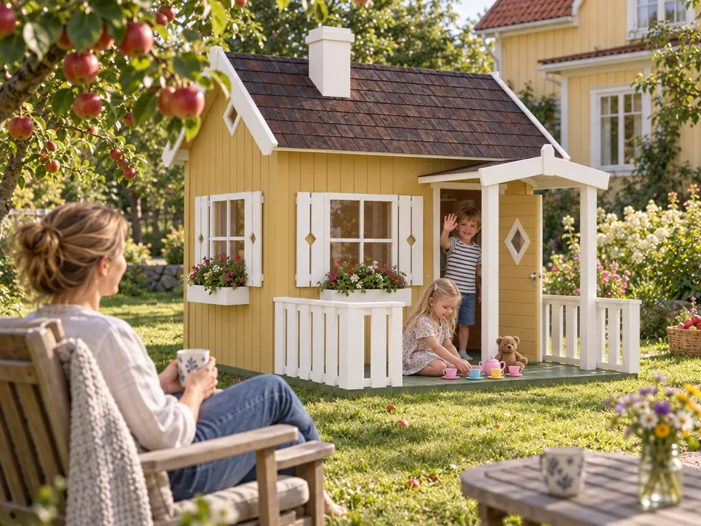 Användning lekstuga: Palmako Otto i vardagen