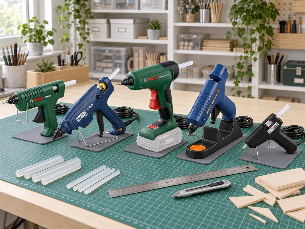 Olika sorters limpistol: de fem testade modellerna sida vid sida
