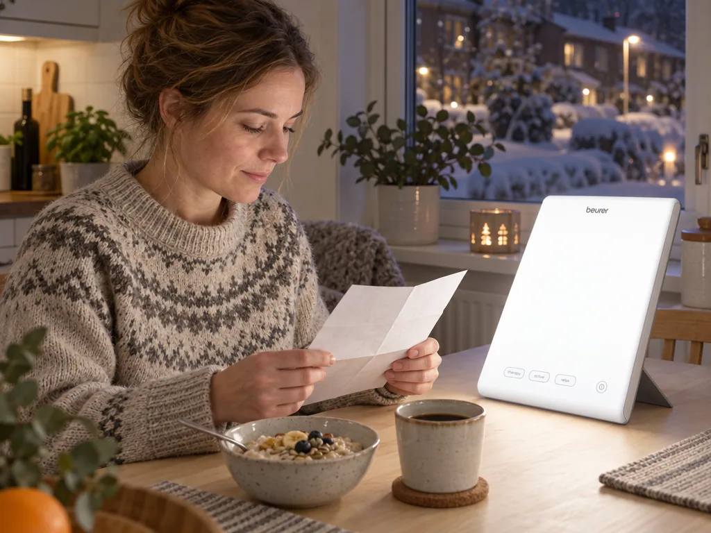 Användning ljusterapilampa: Beurer TL 45 Perfect Day i vardagen