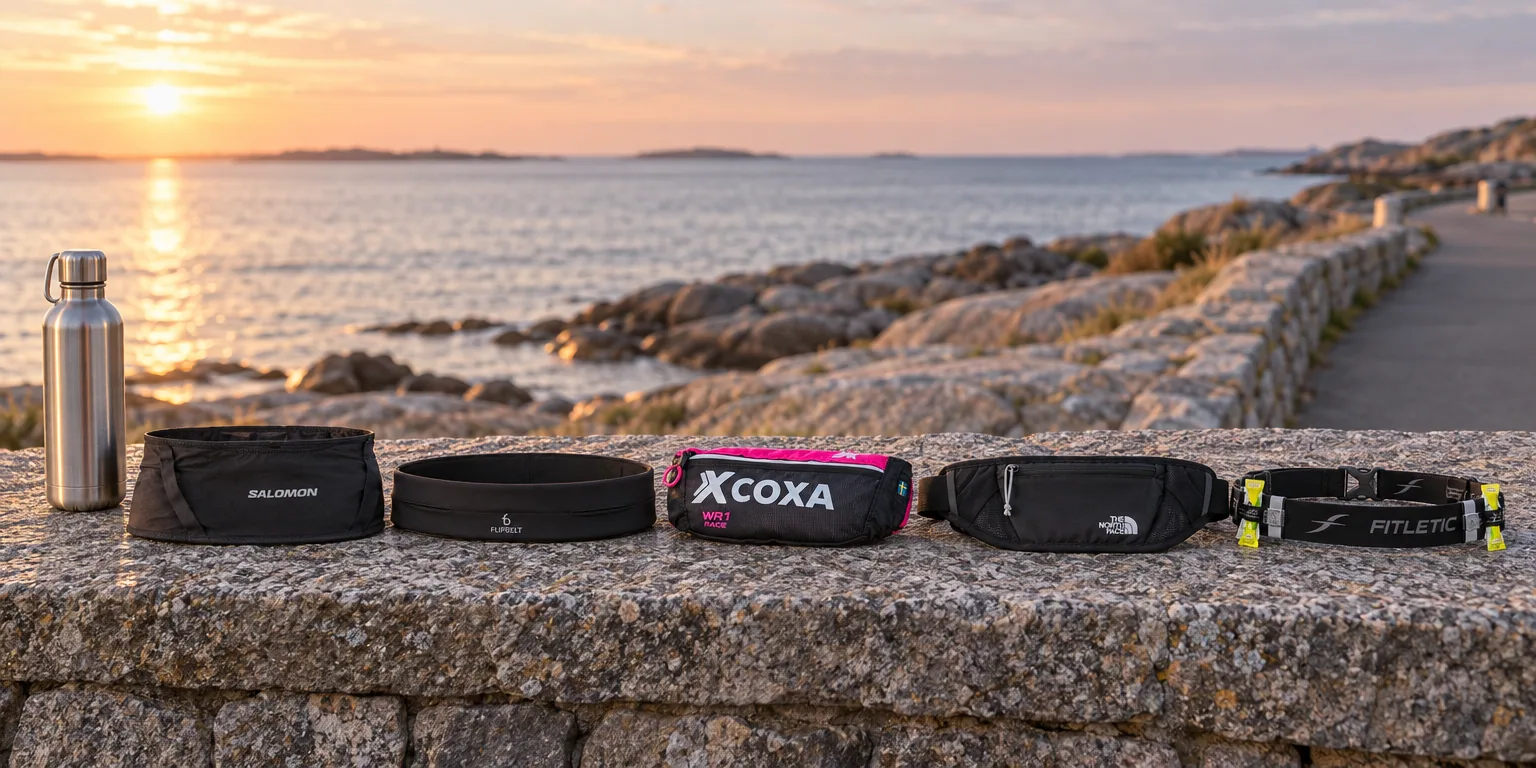 Testvinnarna från testet av löparbälte: Salomon High Pulse Belt, FlipBelt Classic, Coxa Carry WR1 Race, The North Face Sunriser Run Belt, Fitletic Race II