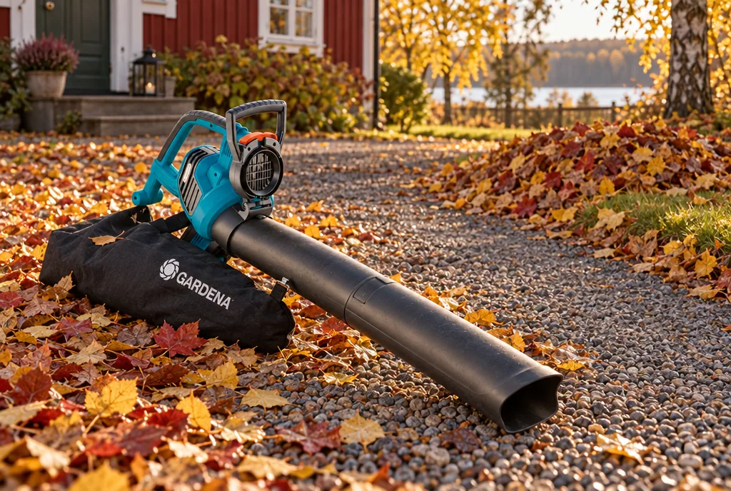 testx.se testar Gardena ErgoJet 3000: bästa lövsugen i vardagsmiljö