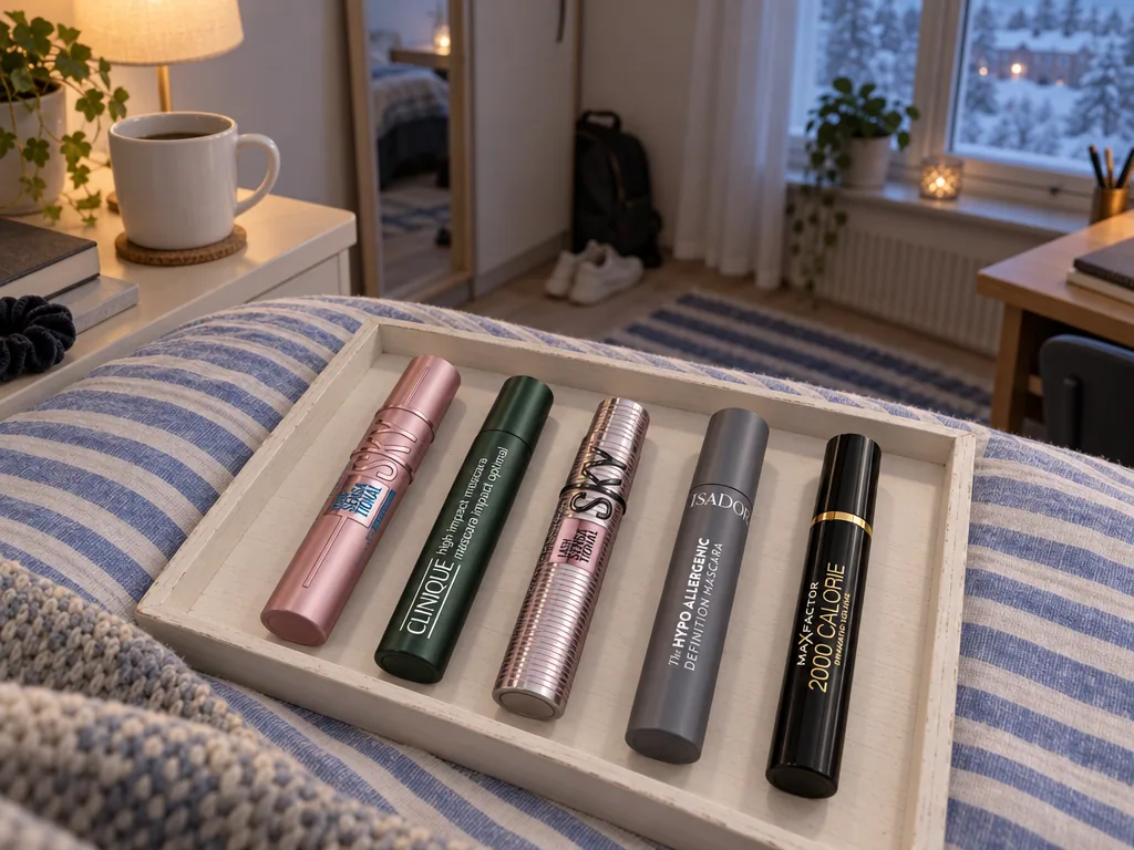 Olika sorters mascara: de fem testade modellerna sida vid sida