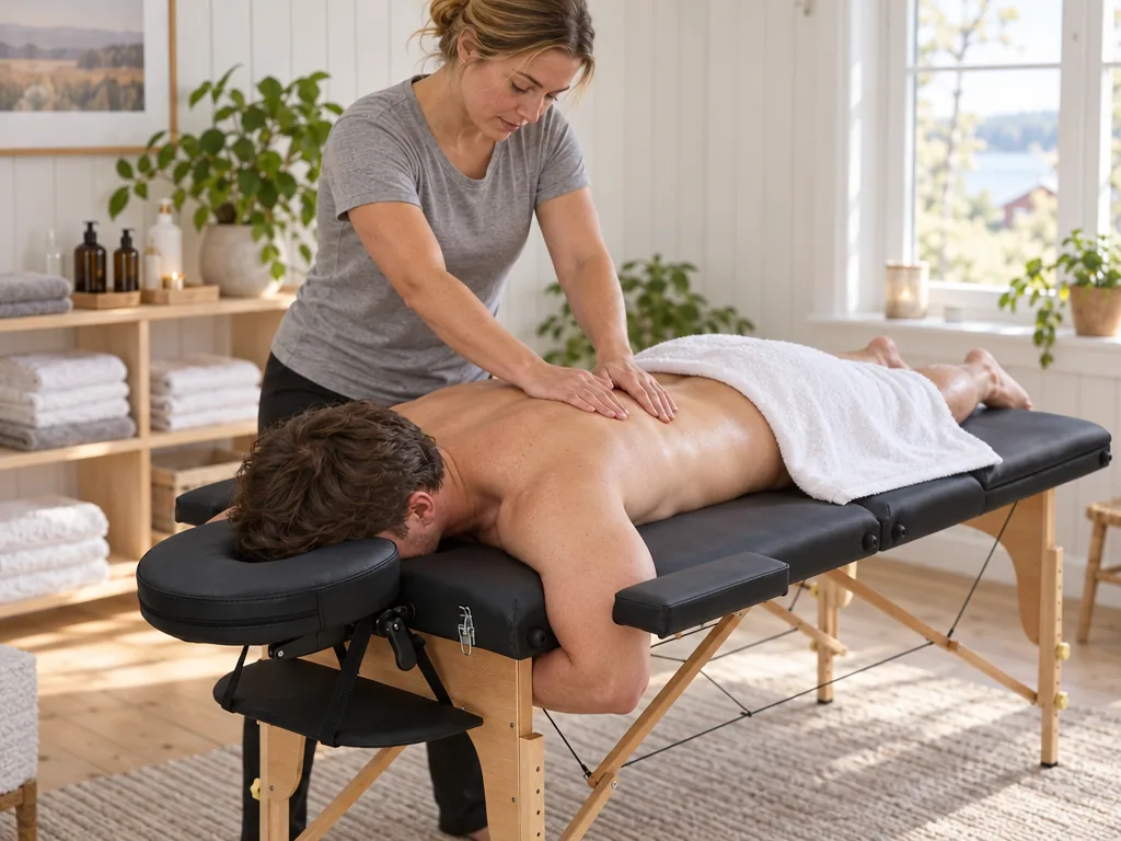Användning massagebänk: React Massagebänk P300 i vardagen