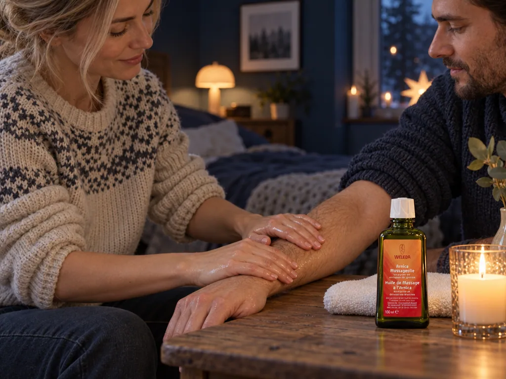 Användning massageolja: Weleda Arnica Massage Oil 100 ml i vardagen